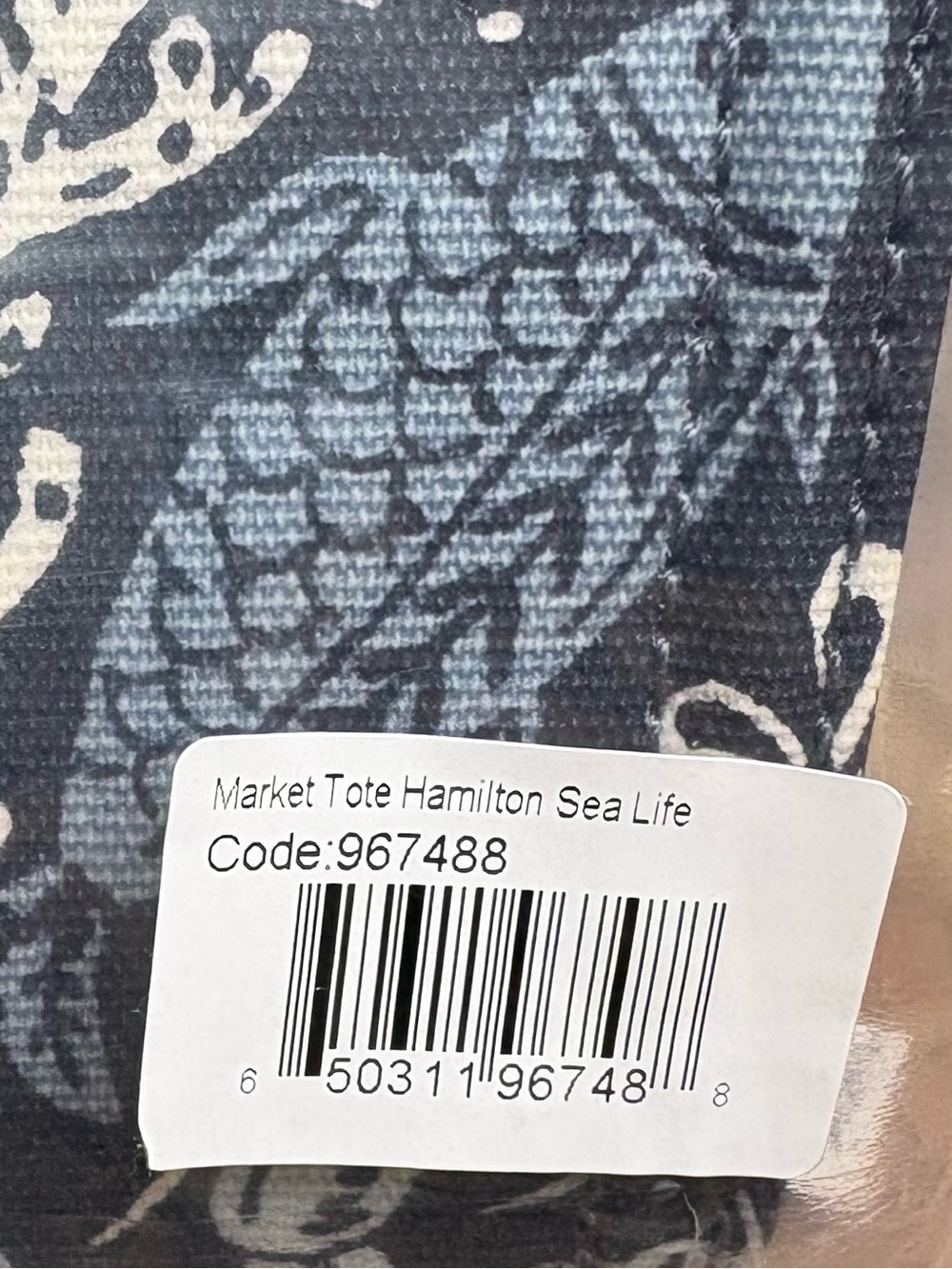 Spartina 449 Market Tote Hamilton Sea Life NWT - Picture 8 of 8